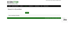 Screenshot of EconStor