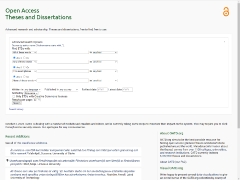 Screenshot of Open Access Theses and Dissertations