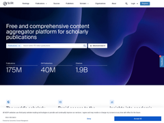 Screenshot of Scilit