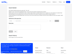 Screenshot of Scite