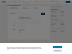 Screenshot of SSRN